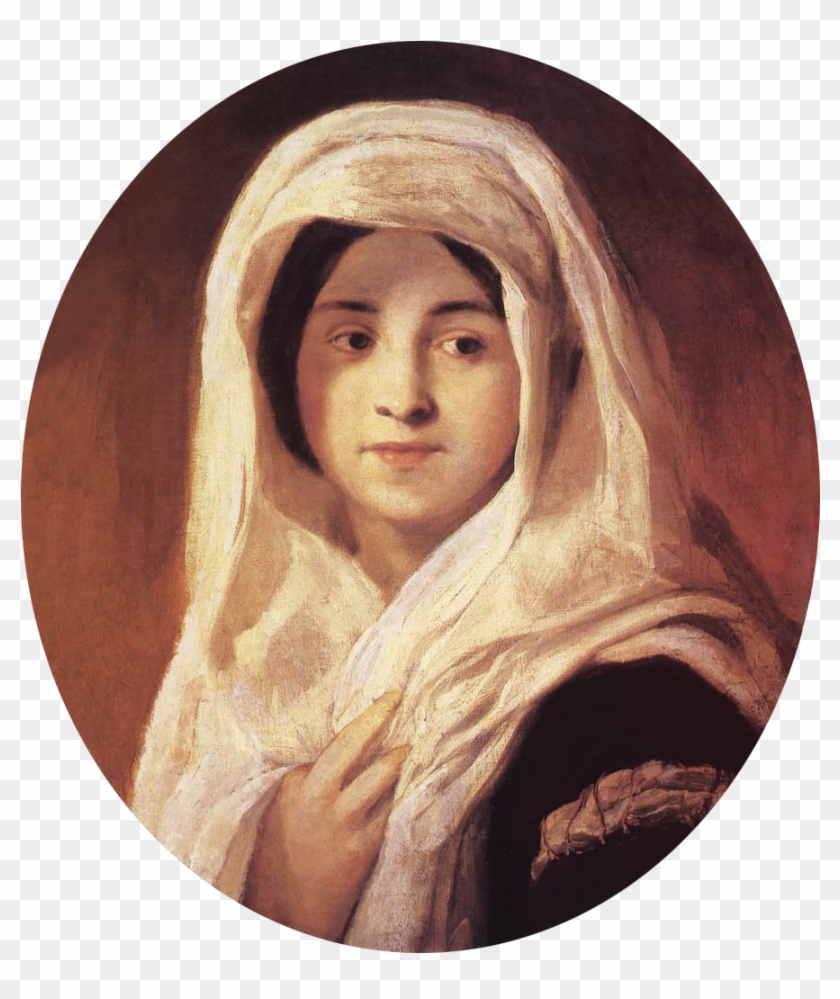 Portrait Of A Woman With Veil - Christian Headcovering Clipart #2410052