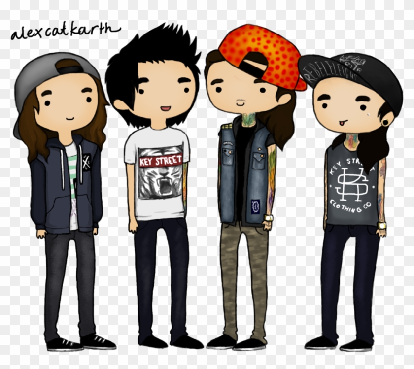 Pierce The Veil Drawings Chibi - Cartoon Clipart #2410166