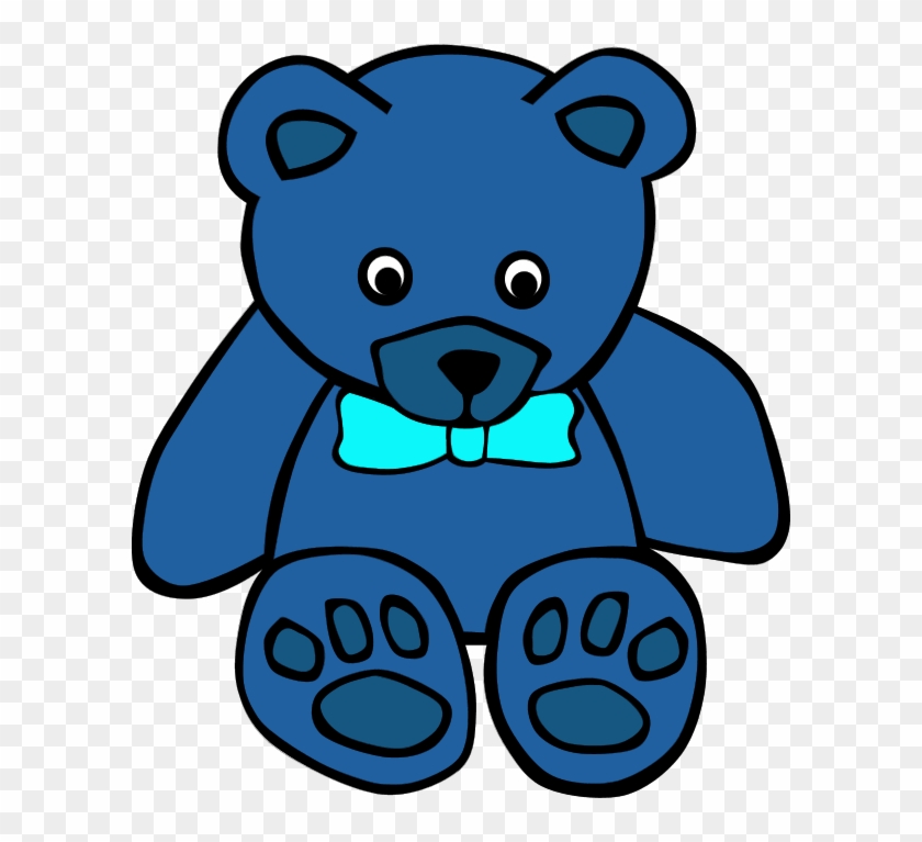 Teddy Bear Clip Art On Teddy Bears And Clipartwiz 7 - Blue Teddy Bear Clipart - Png Download