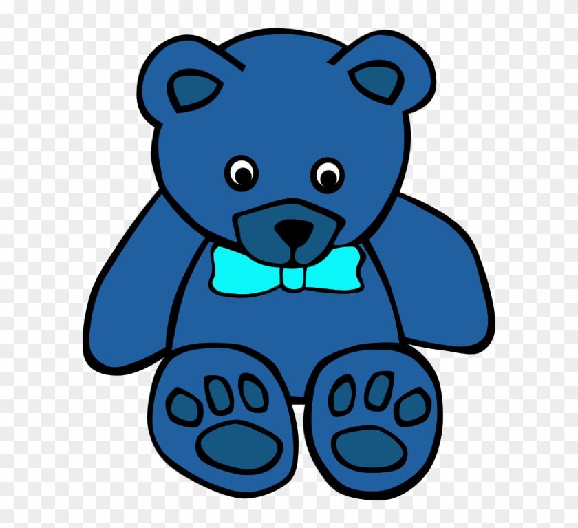 Teddy Bear Clip Art On Teddy Bears And Clipartwiz 7 - Blue Teddy Bear Clipart - Png Download #2410498