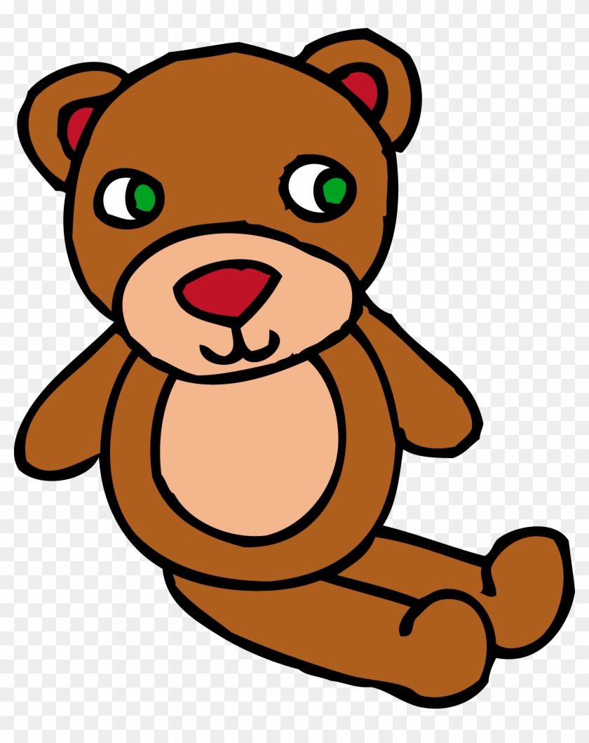 Png Transparent Teddy Toy Free Clip Art - Toy Black And White Clipart #2410693