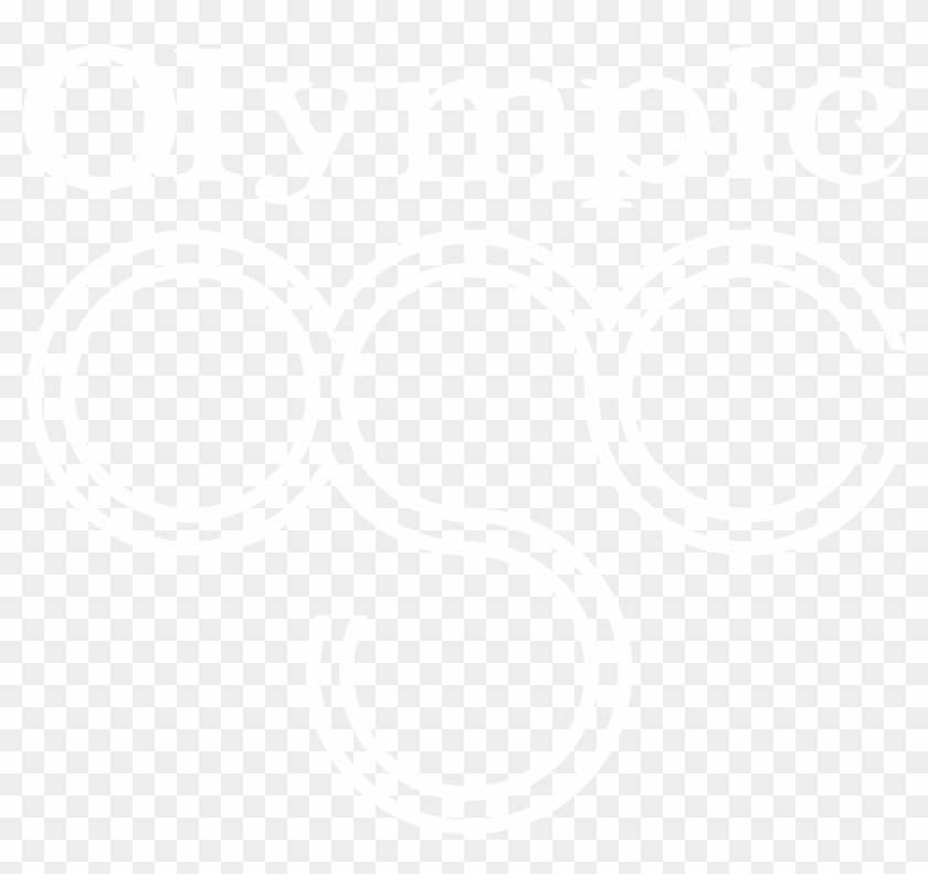 Olympic Logo Black And White - Poster Clipart