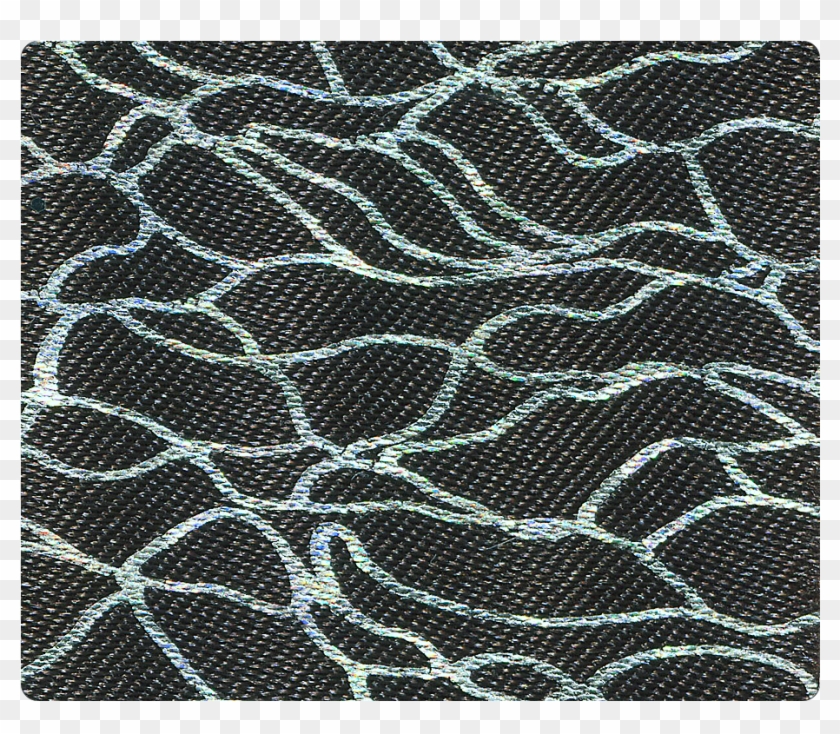 102 Black Flower Satin Fabric Swatch Clipart #2410991