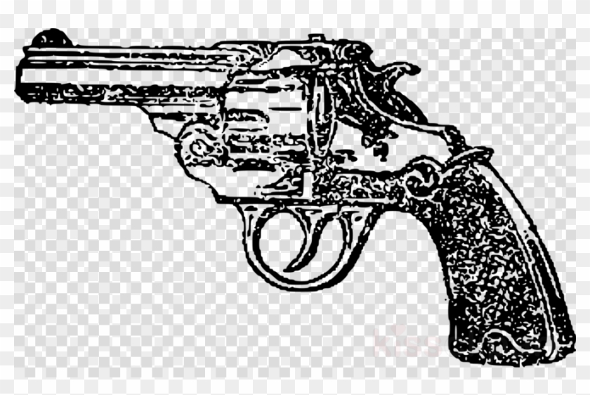 Gun Clipart Revolver - Transparent Transparent Background Heart Stickers - Png Download