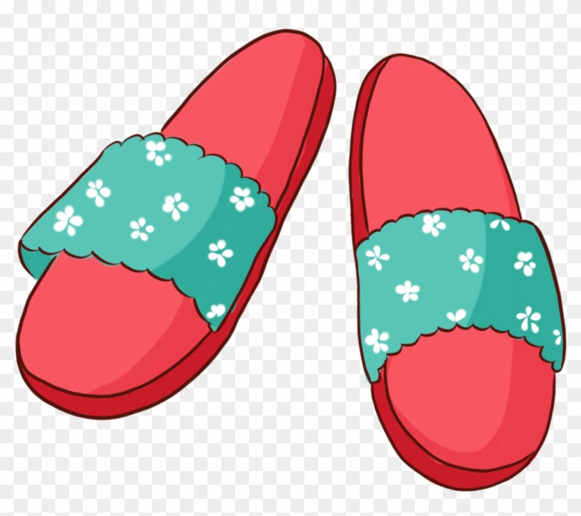 Hand Painted Cartoon Daily Necessities Slippers Png - รูป วาด รองเท้า แตะ Clipart