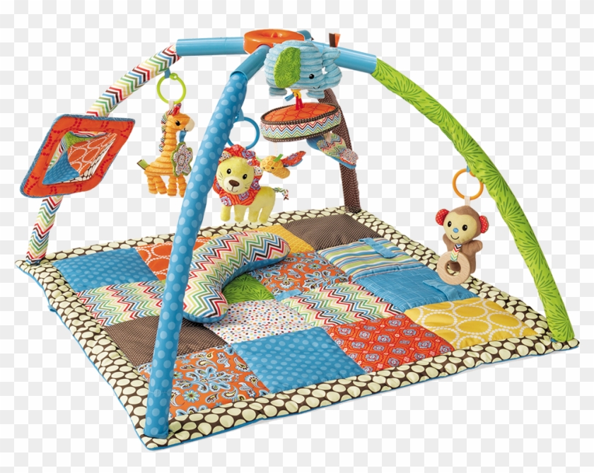 Deluxe Twist U0026 Fold Activity Gym U0026 Playmat0m - Things To Be Used For First Six Months Of Baby Clipart