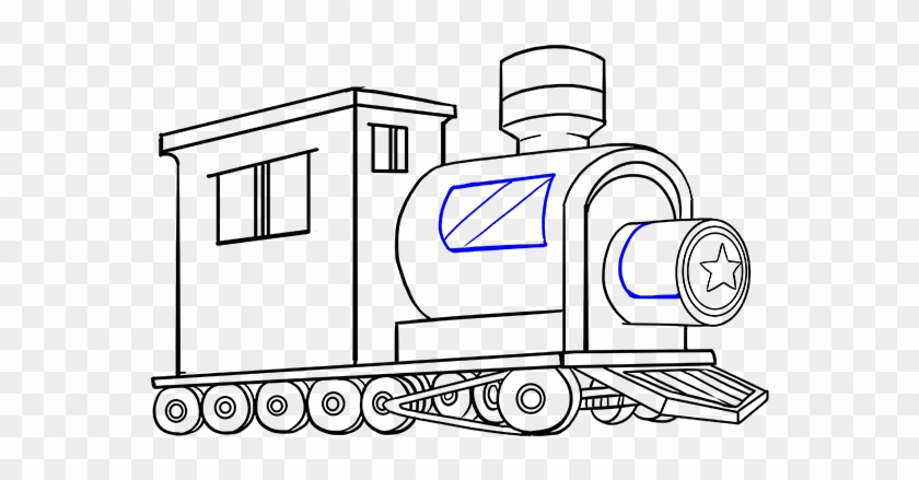 How To Draw A Train In A Few Easy Steps Easy Drawing - Drawing Clipart