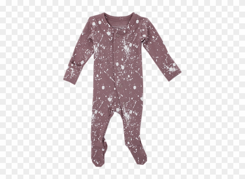 L'oved Baby, Baby Lavender Paint Splatter Organic Sleeper - Nightwear Clipart #2412276