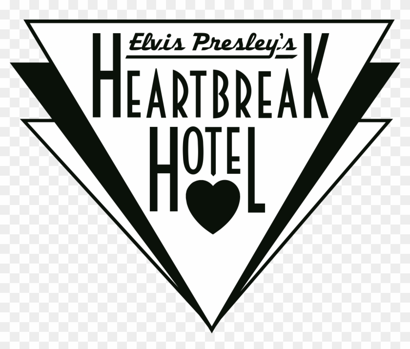 Elvis Presley's Heartbreak Hotel Logo - Heartbreak Hotel Black And White Clipart