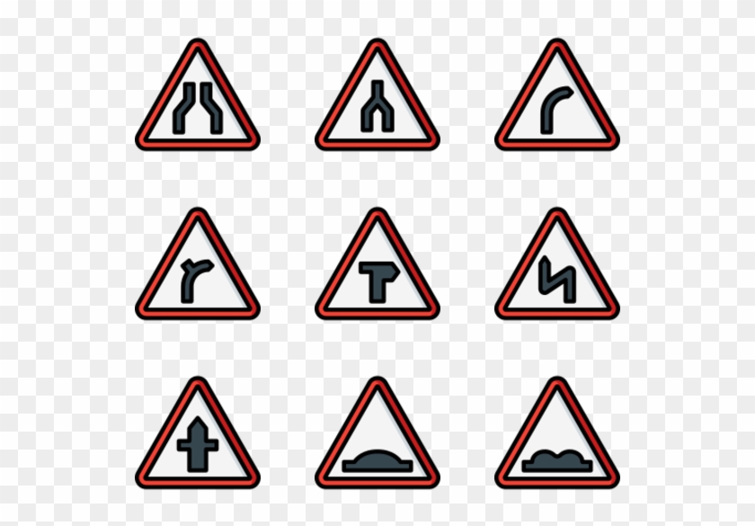 Uk Road Signs - Triangle Clipart #2412752