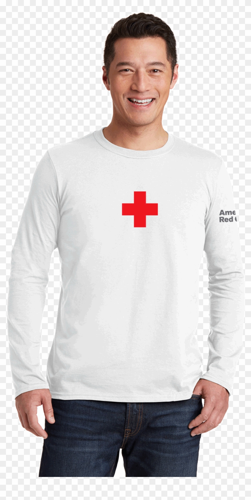 Red Cross Long Sleeve T Shirt Clipart