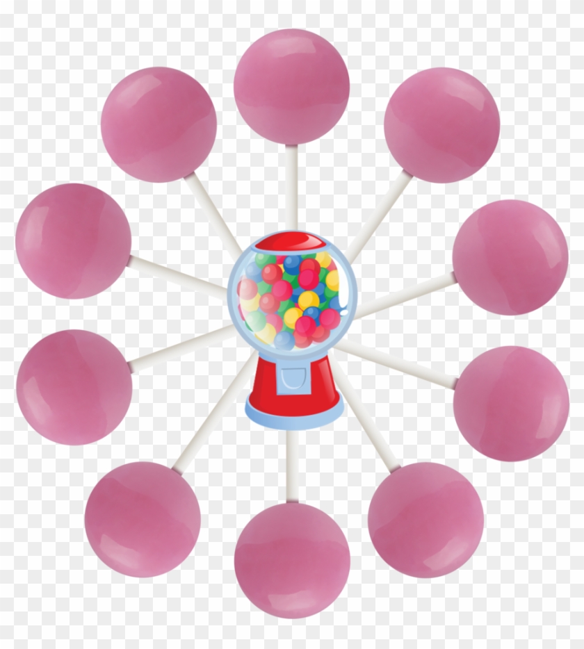 Bubble Gum Lollipop Bag Original Gourmet Food Co - Marketing Communication Touch Points Clipart