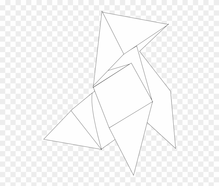 Peace Peace Dove Twitter Bird 8 2 Black White Line - Origami Paper Clipart