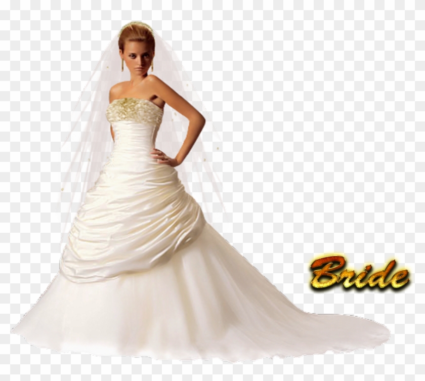 Woman Marriage Png , Png Download - Wedding Dress Clipart #2413398