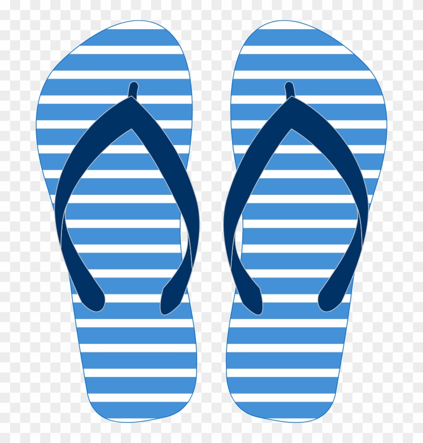 Flip Flop Silhouette Clip Art At Getdrawings - Flip Flop Clip Art Blue - Png Download #2413768