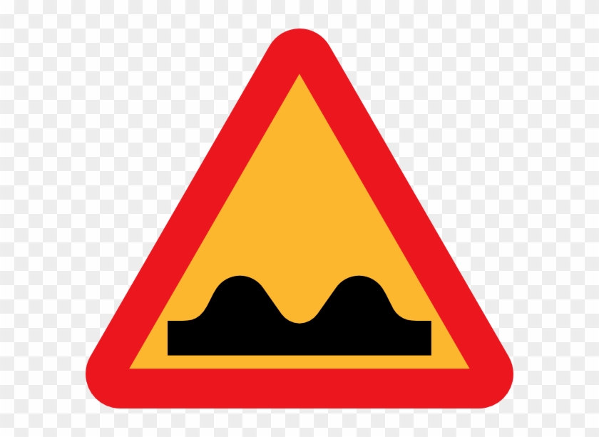 Small - Speed Humps Road Sign Clipart #2413769