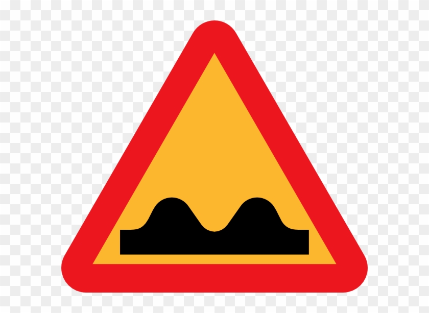 Small - Speed Humps Road Sign Clipart