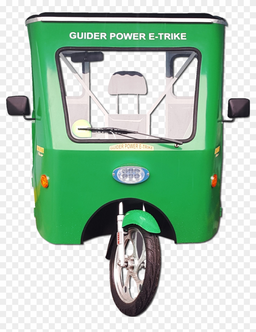 E Trike Green8 - Rickshaw Clipart