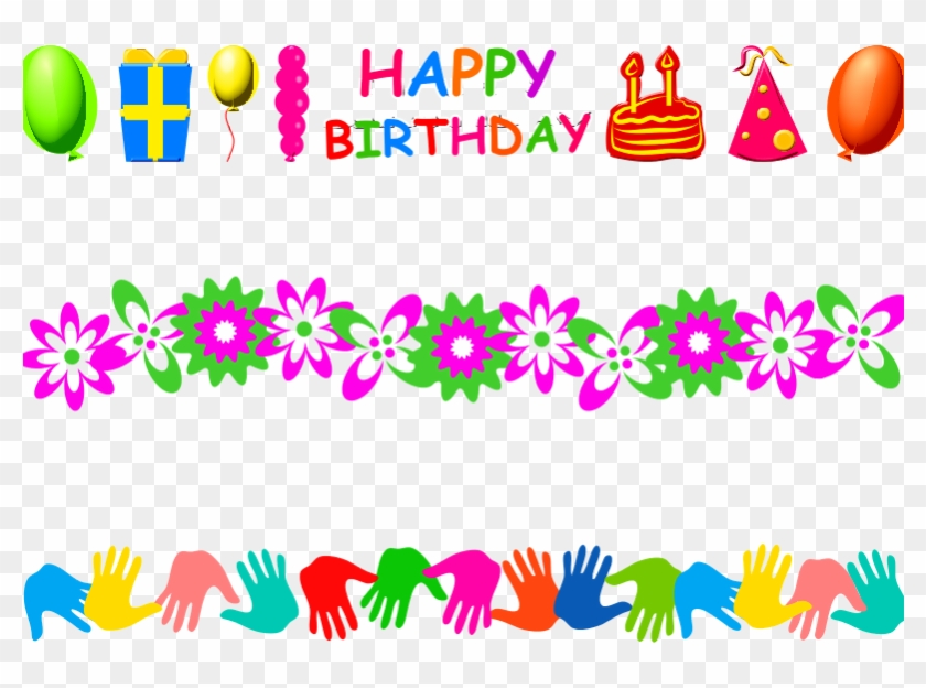 This Graphics Is Page Border About Birthdays, Boundaries, - Free Birthday Border Design Clipart