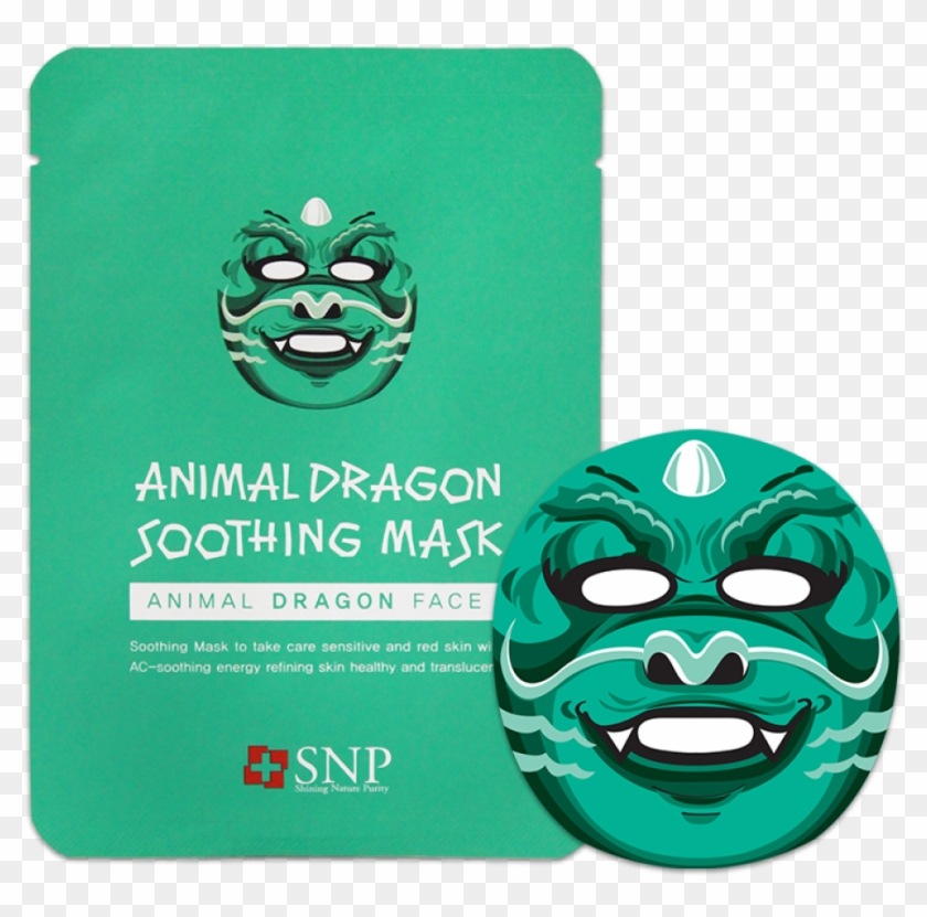 Snp Animal Dragon Soothing Mask 25ml - Snp Animal Mask Clipart #2414244