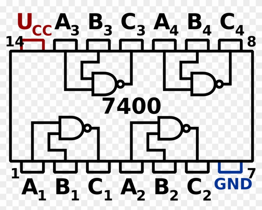 Csci 255 \u2014 Flip Flopscsci 255 Flip Flops - Ttl 7451 Clipart #2414514