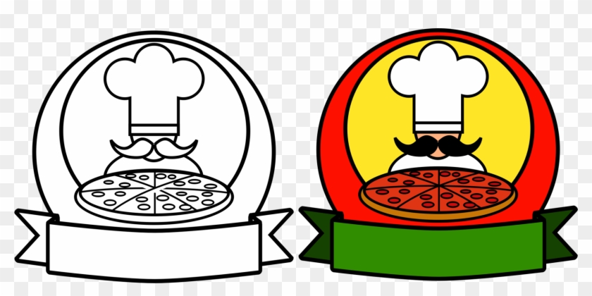 Pizza Chef Restaurant Cooking - Pizza Logos Png Transparent Clipart #2414657