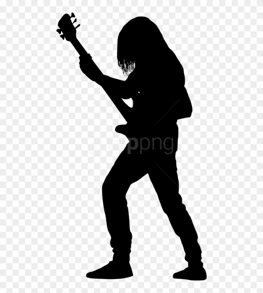 Free Png Electric Guitar Player Png - Girl Guitar Player Silhouette Clipart #2414773