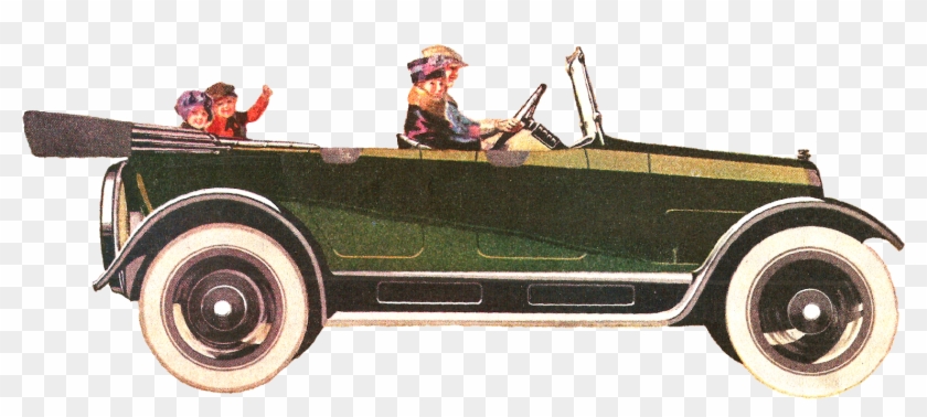 Vintage Car Illustration Clipart #2414808