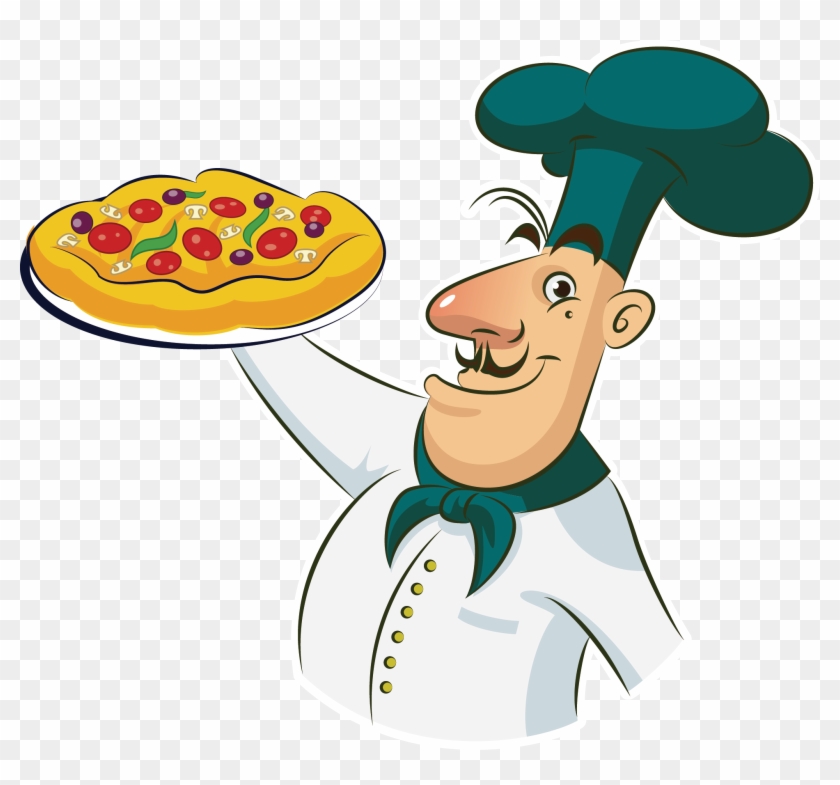 Pizza Chef Cooking Clip Art - Pizza Chef Clipart Png Transparent Png #2414950