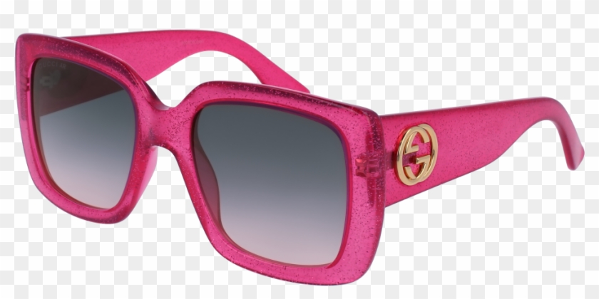 Ray Ban Aviators Pink Frames Png Format - Sunglass Gucci Black Gradient Clipart #2415225