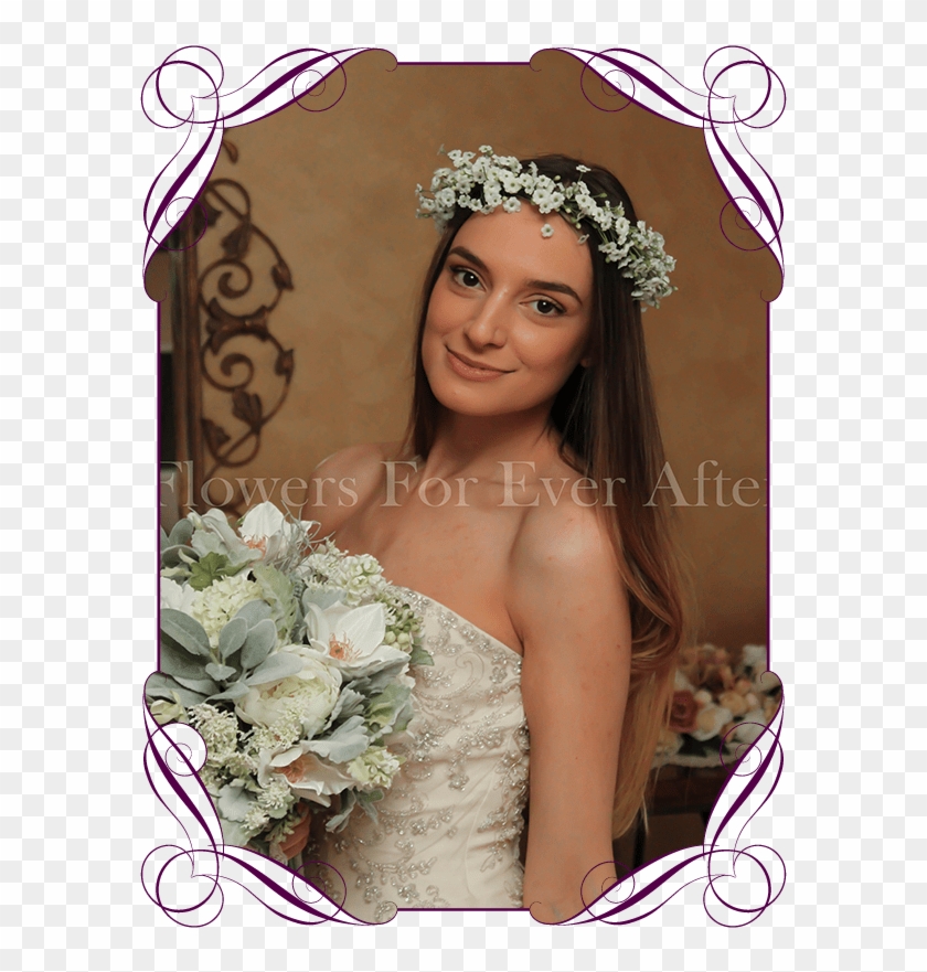 Kylie Flower Crown Halo Flowers For Ever After Artificial - Bride Clipart #2415564