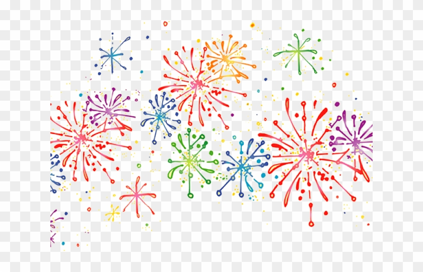 Confetti Clipart New Years Eve - Clip Art Transparent Fireworks - Png Download