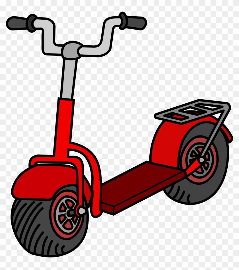 This Free Icons Png Design Of Kick Scooter - Scooter Clipart Transparent Png #2415746