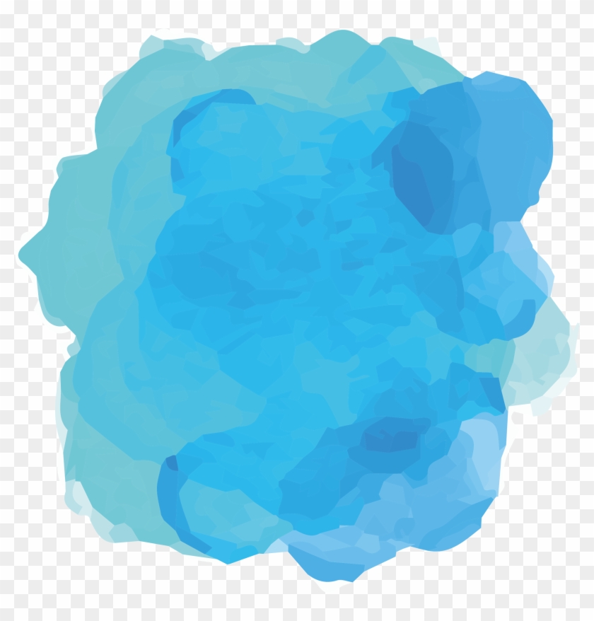 Sky Blue Transprent - Watercolor Brush Png Green Clipart #2416006