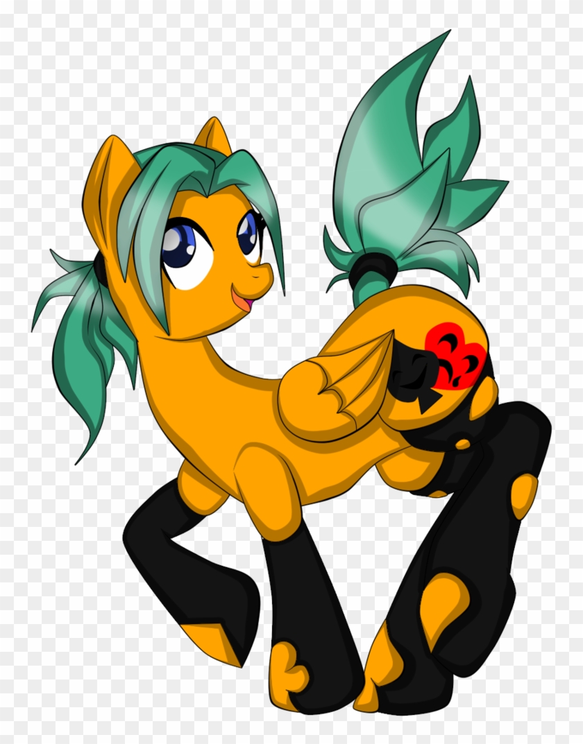 Fourze-pony, Card Suits, Female, Green Hair, Kneesocks, - Cartoon Clipart #2416859