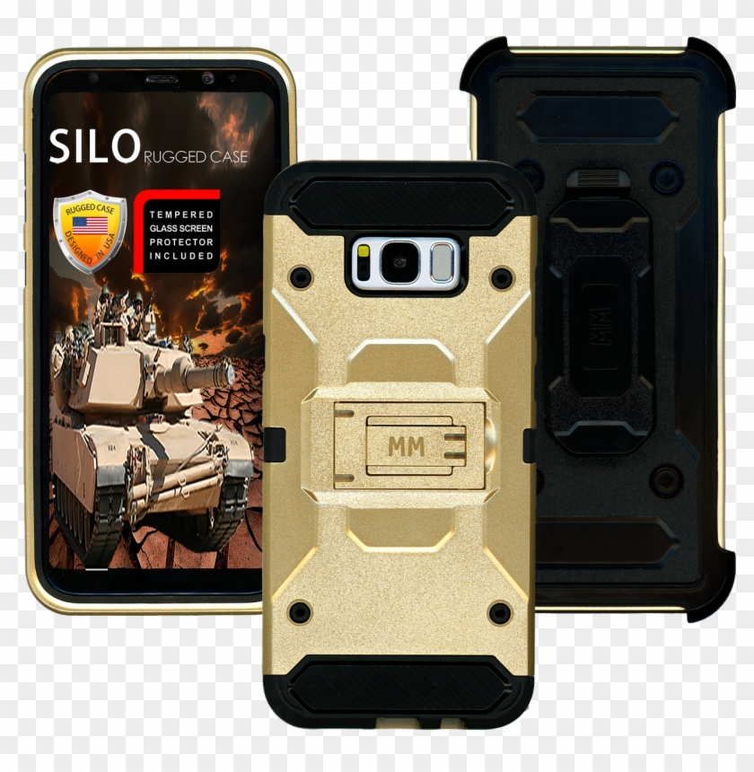 Samsung Galaxy S8 Plus Mm Silo Rugged Case Gold - Smartphone Clipart #2416927