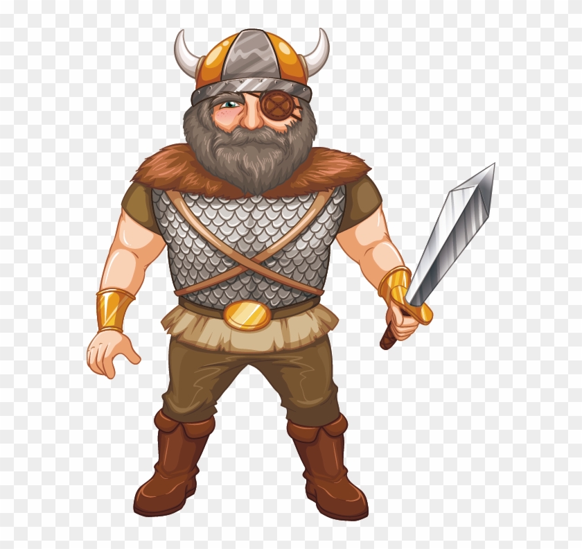 Axe Clipart Viking Sword - Viking Warrior - Png Download #2417121