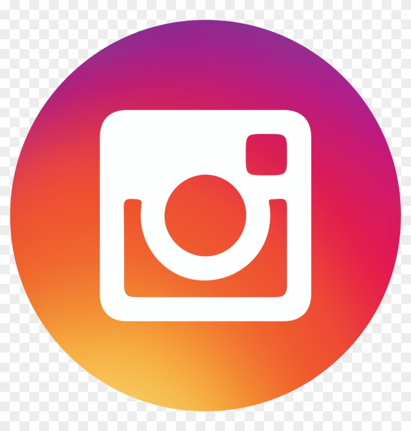 Pink Orange Circle Instragram Icon - Instagram Logo Negative Clipart