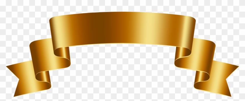 Gold Flora Ribbon Png Clipart
