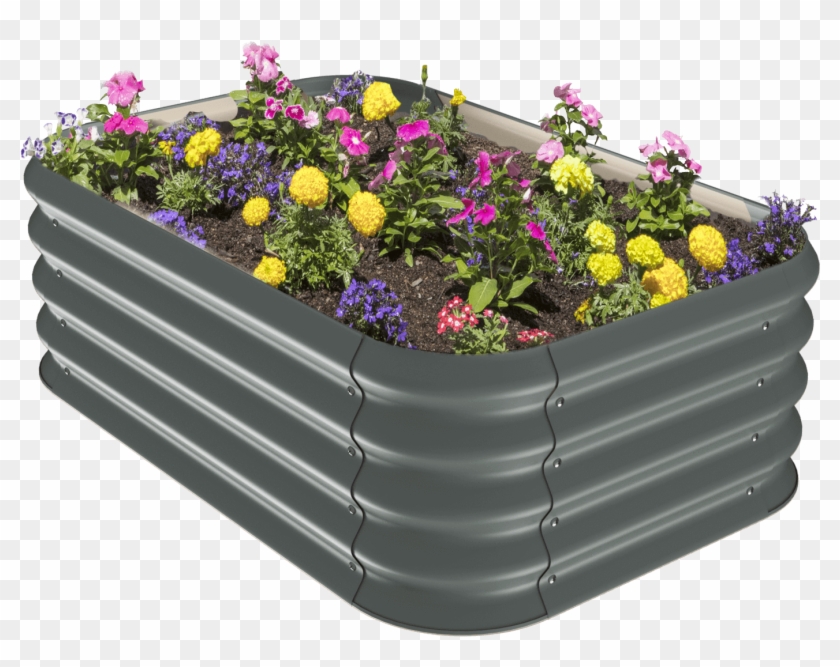 Stratco Corrugated Raised Garden Bed Product Downloads - Flowerpot Clipart #2417962