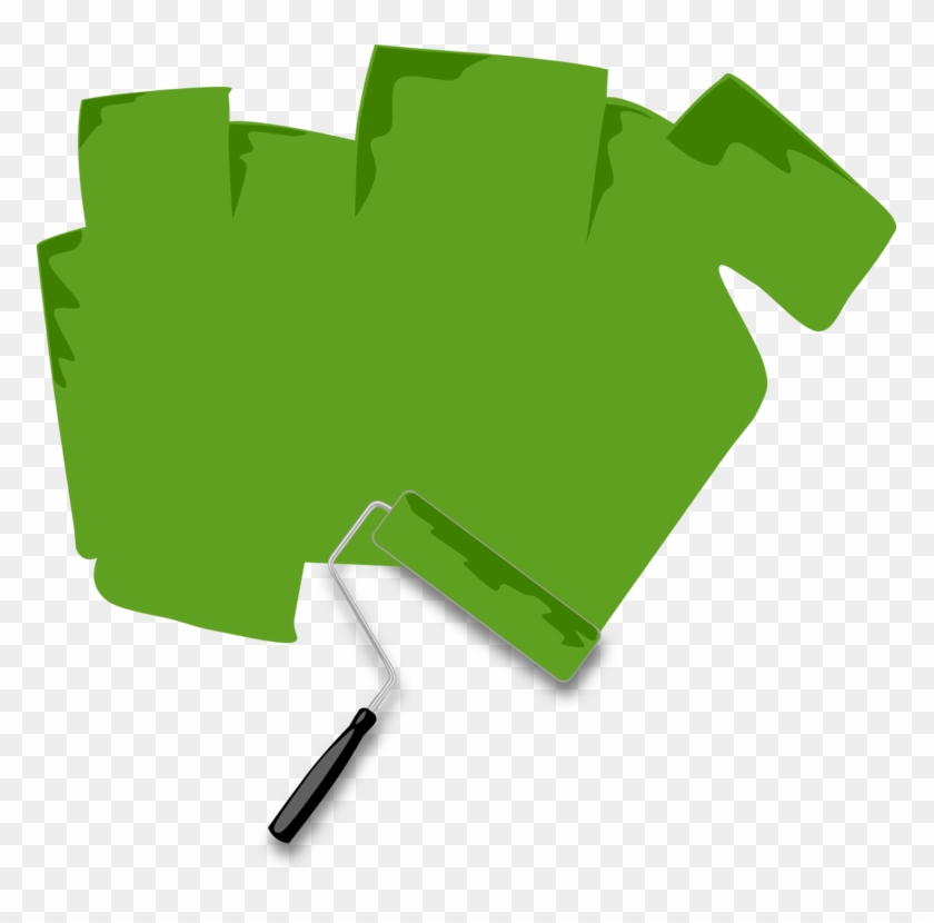 Paint Rollers Paintbrush Tool - Paint Roller Clipart - Png Download #2418137