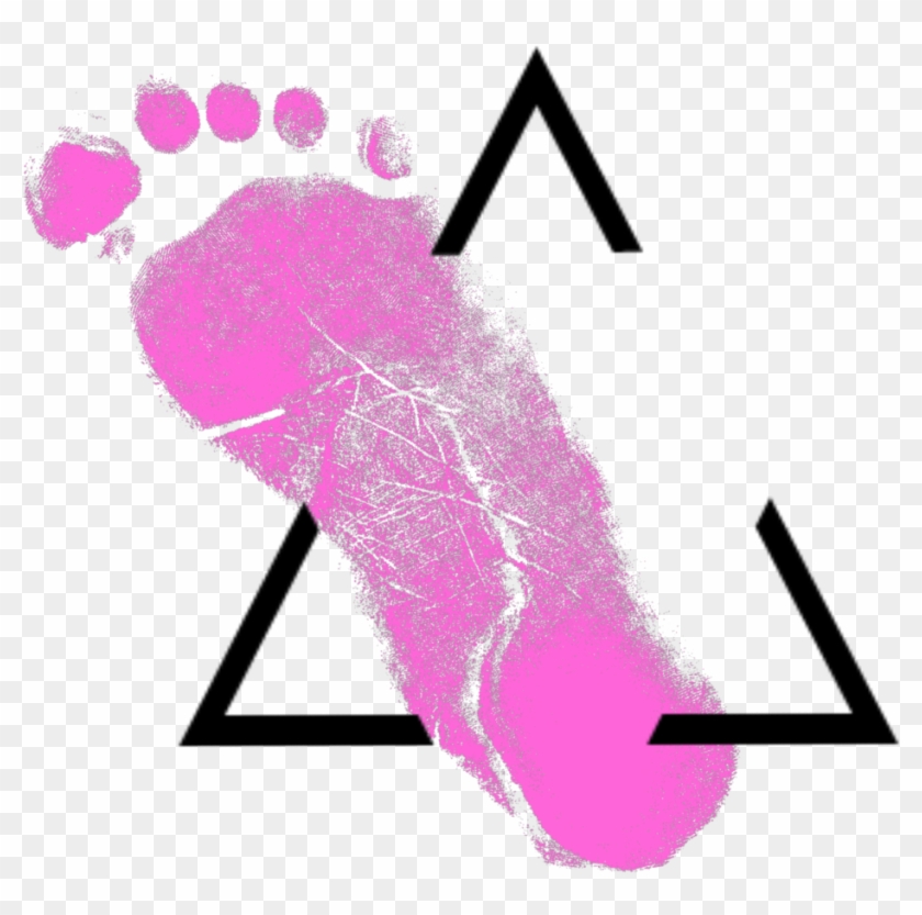Triangle Trace Foot Shape Abstract Travel Traveling Clipart #2418313