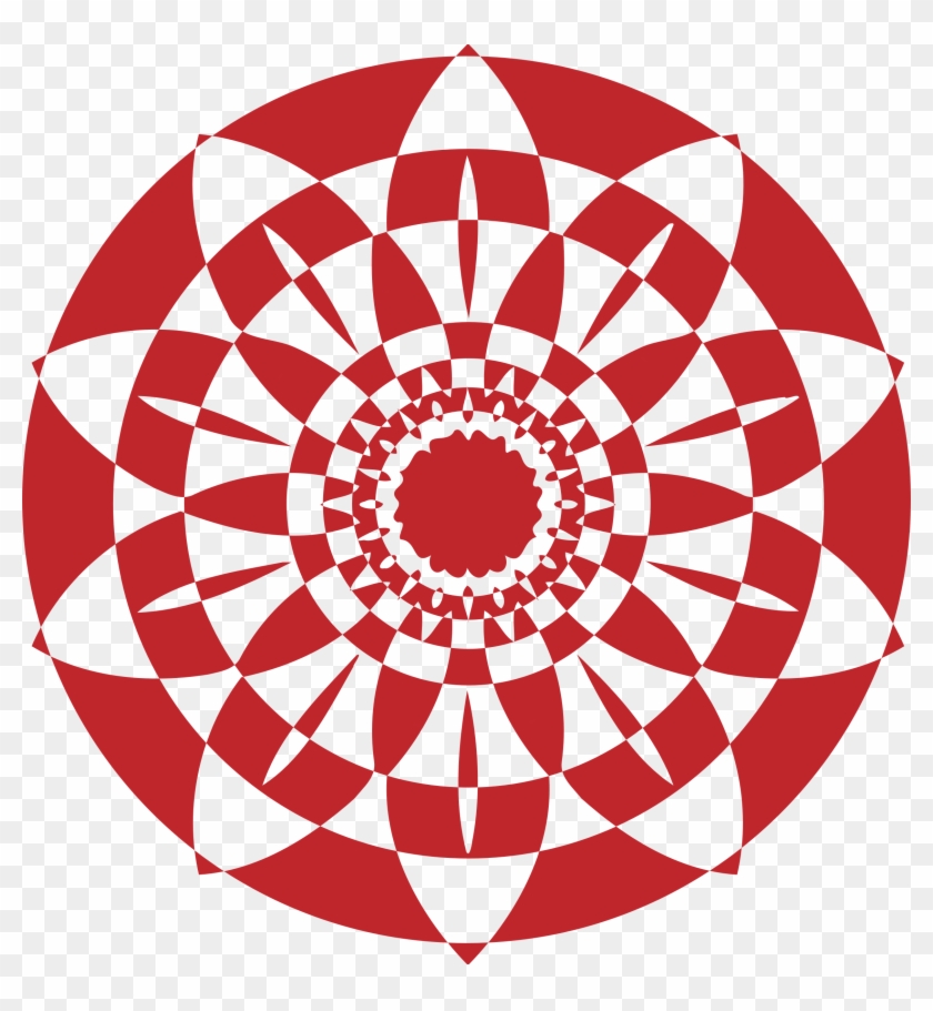 This Free Icons Png Design Of Abstract Flower Checkered - Circle Clipart