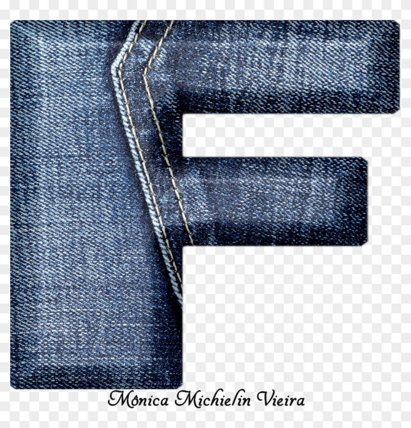 Alfabeto De Jeans Png - Pocket Clipart