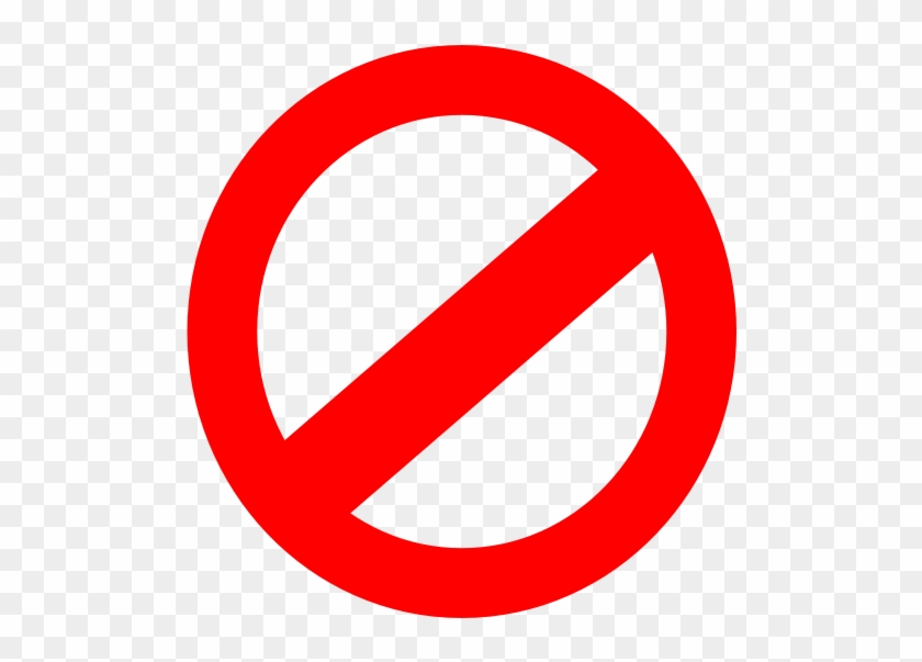 Symbol For Don T Clipart #2418883