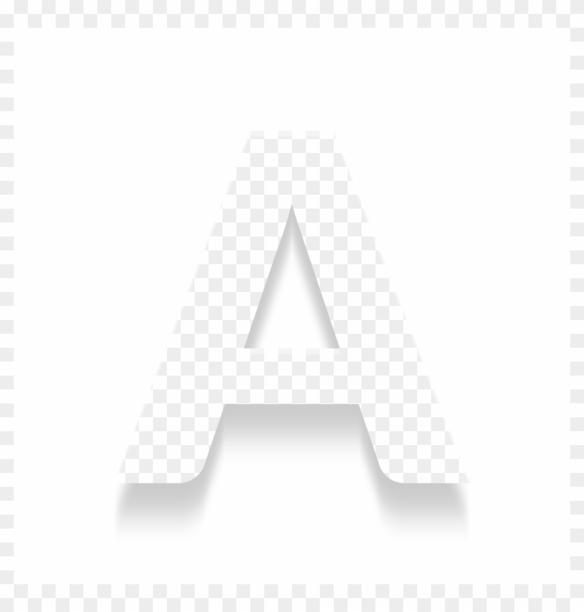Black Textured Letter - Letter A Image Png Clipart