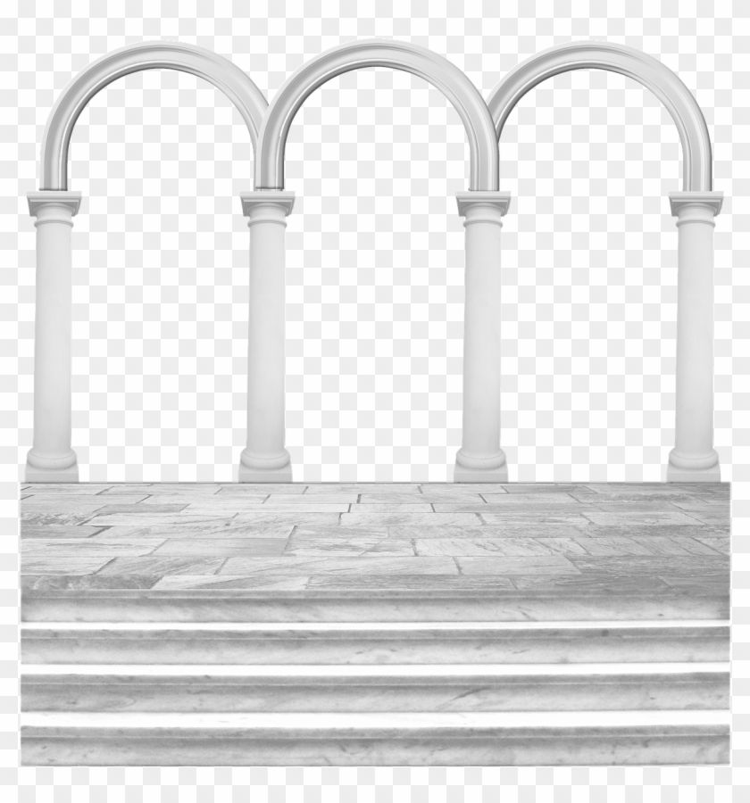 Arches Arcade Columns Steps Png Image - Arches Png Clipart #2419378