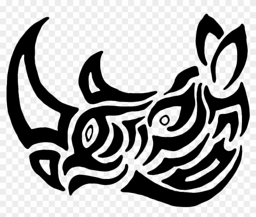 This Is A Rhino In Drawn Big - Illustration Clipart #2419442