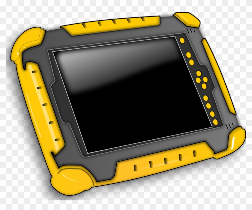 Tablet Clipart Cartoon Computer - Free Clip Art Tablet - Png Download