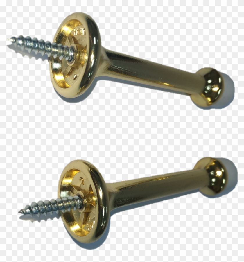 Ch03-007 Straight Door Stop - Brass Clipart